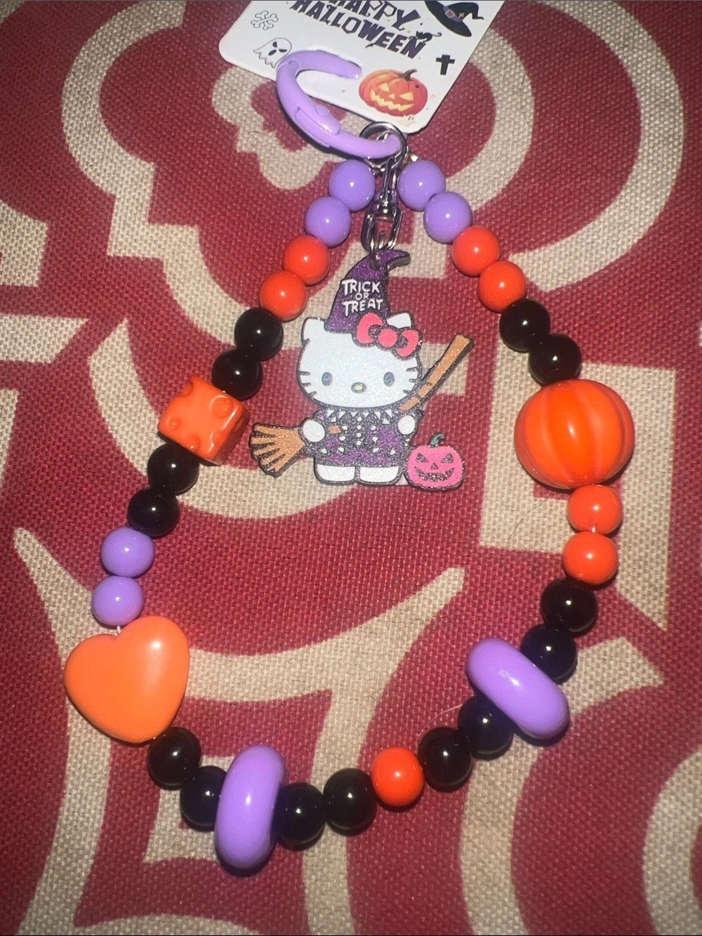 Hello Kitty Halloween Charm Key Ring - Picture 3 of 4